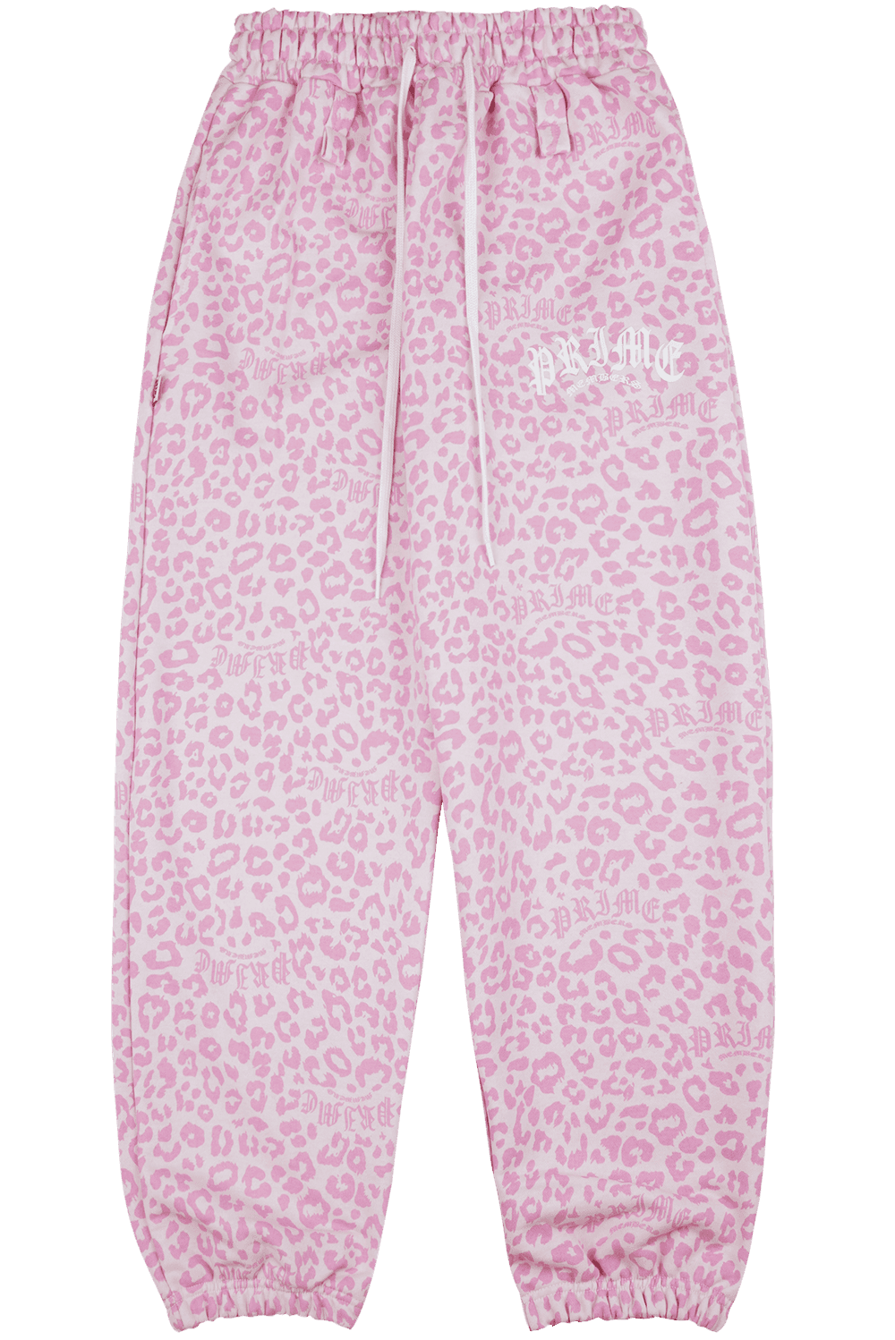 Leopard Semi Joggers Pink