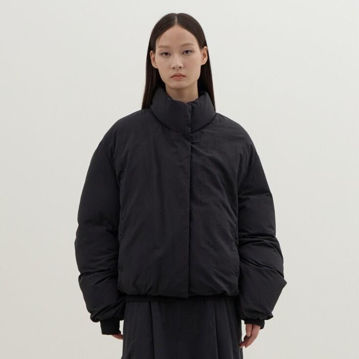 [수박온니 PICK]Duck Down Short Puffer (Black)