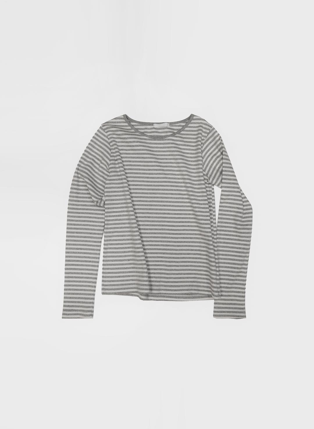Momo stripe slim top In Grey (2c)