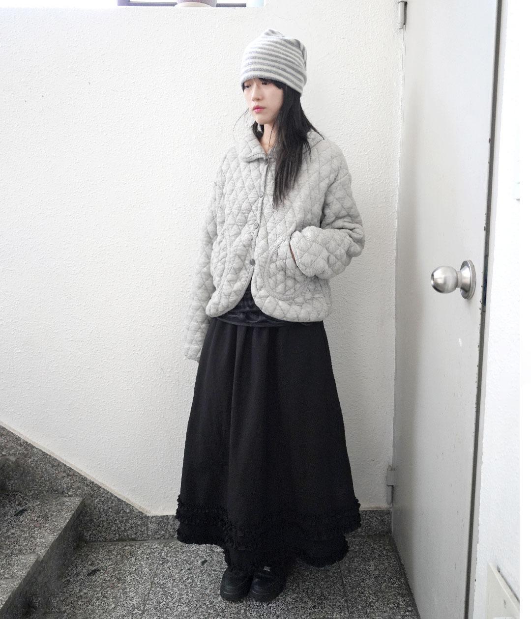 폼폼 퀼팅 카라 가디건 (2c)