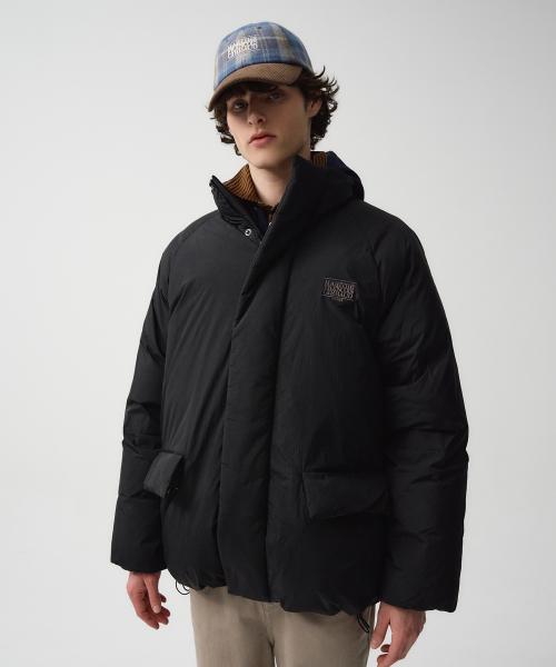 INQUILTING DUCK DOWN PUFFER black
