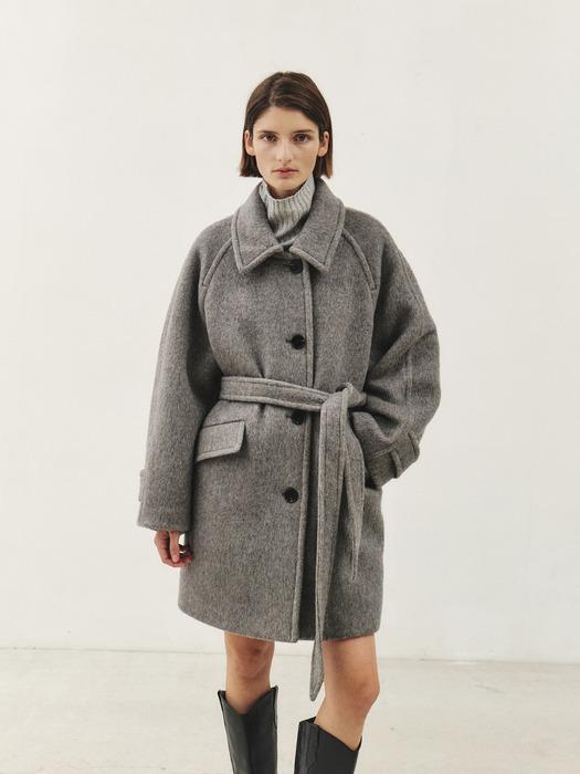 RTW CAMEL SILK HALF SINGLE COAT_GREY