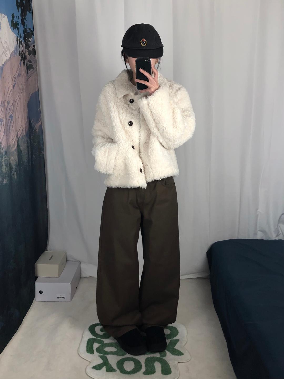 유데모닉 [oot/ootj] 베이직 로우 코튼 와이드 팬츠 (3col)