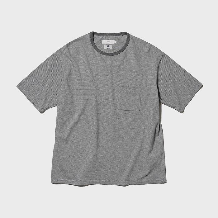 [OURSELVES x ESFAI] Multi C Stripe T Shirts - Grey