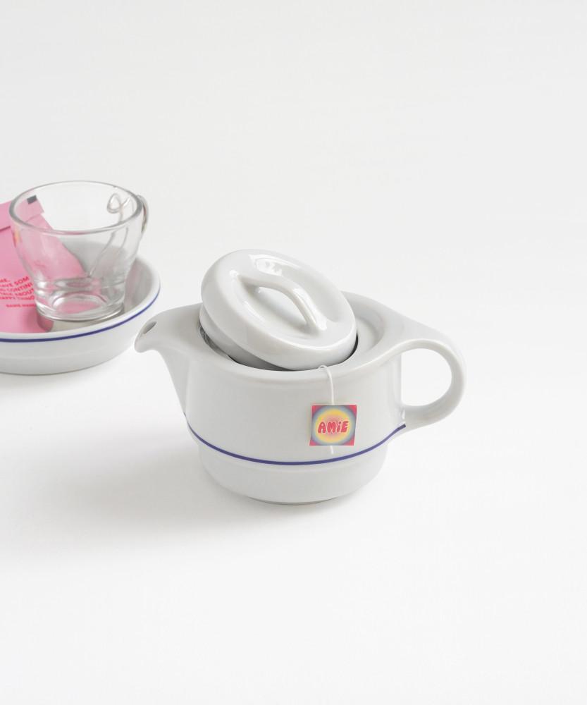 폴바살 블루 홍차 티팟 티포트