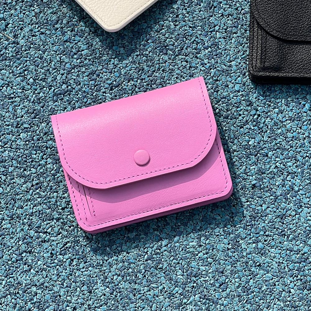 Aube half wallet Pink 오브 하프 월렛 핑크