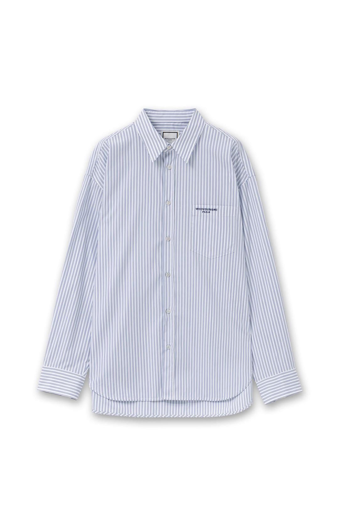 블루 스트라이프 셔츠