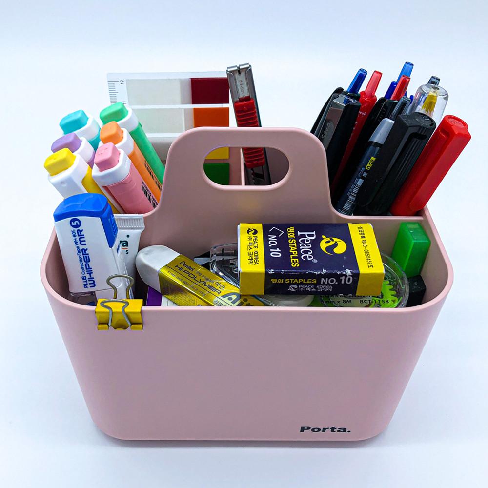 연필꽂이 펜꽂이 볼펜꽂이 색연필꽂이 연필통 필기구정리함 포르타 미니