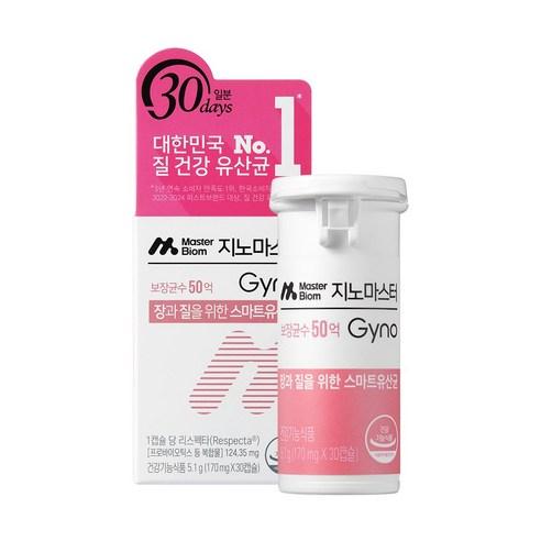 마스터바이옴 지노마스터 리스펙타 여성유산균, 30정, 1개