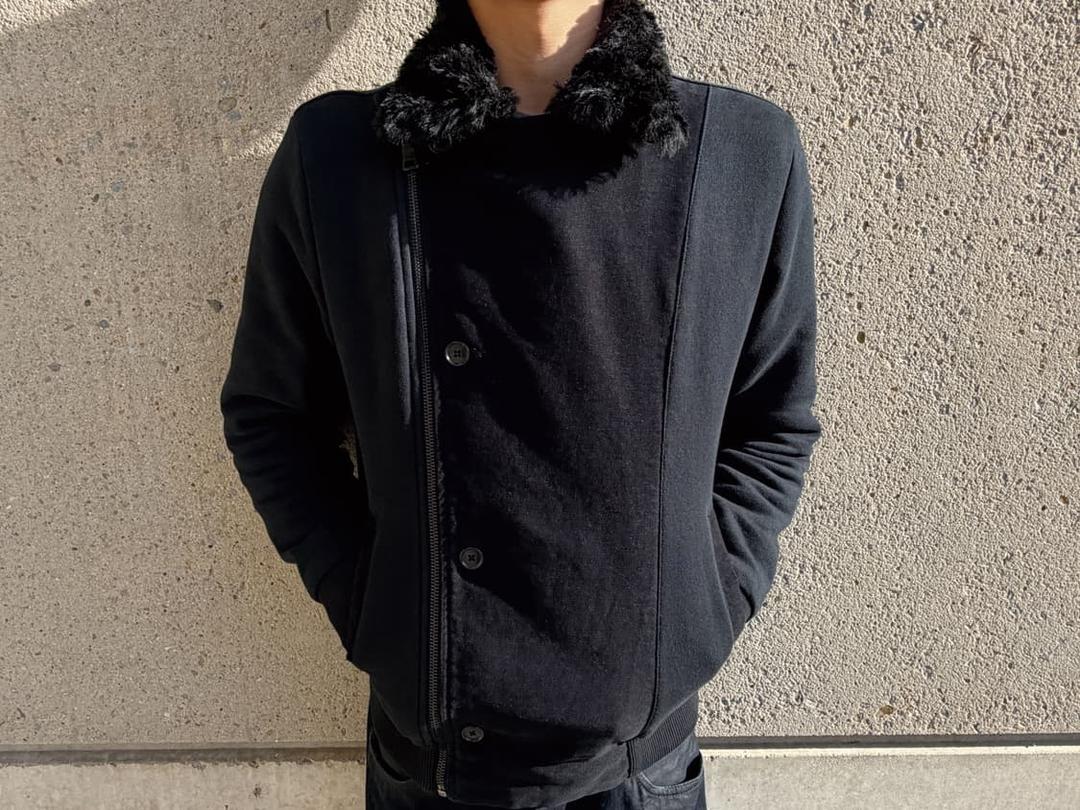 아르마니 익스체인지 퍼 비대칭 자켓 | 후루츠패밀리