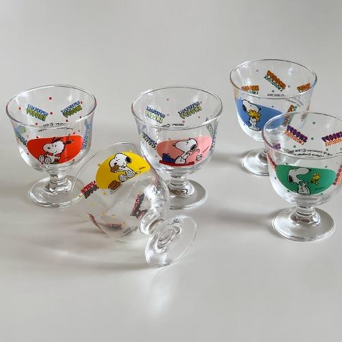 *히든인썸머 [vintage] 피너츠 스누피 글라스 고블렛
