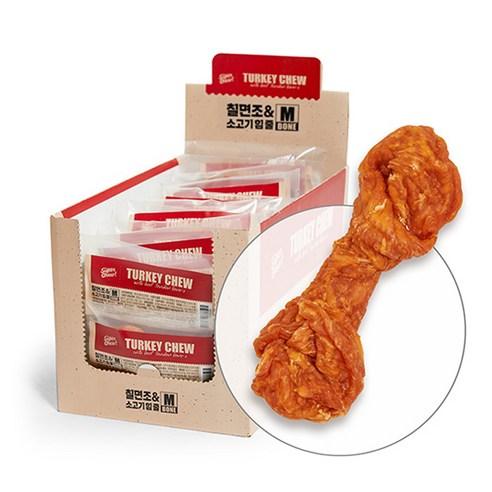 터키츄 칠면조와 소고기 힘줄 본타입 M, 칠면조 + 소고기 ..., 10개