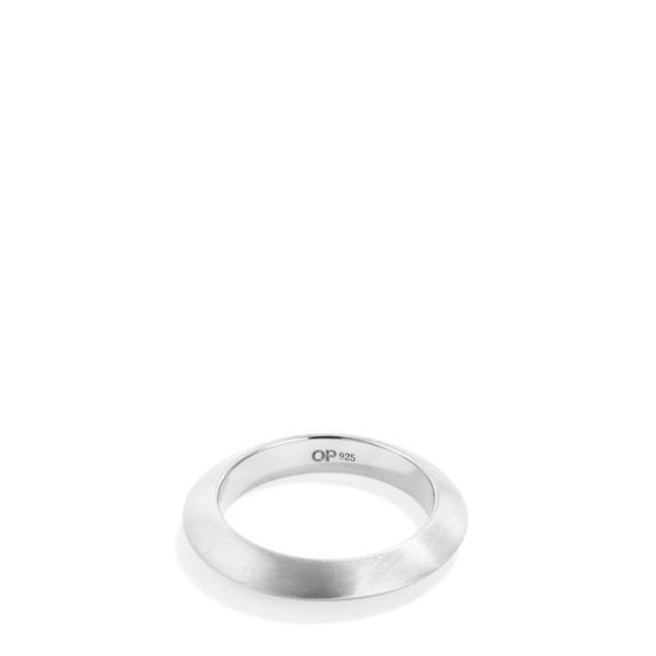 PLATE RING MATT SILVER