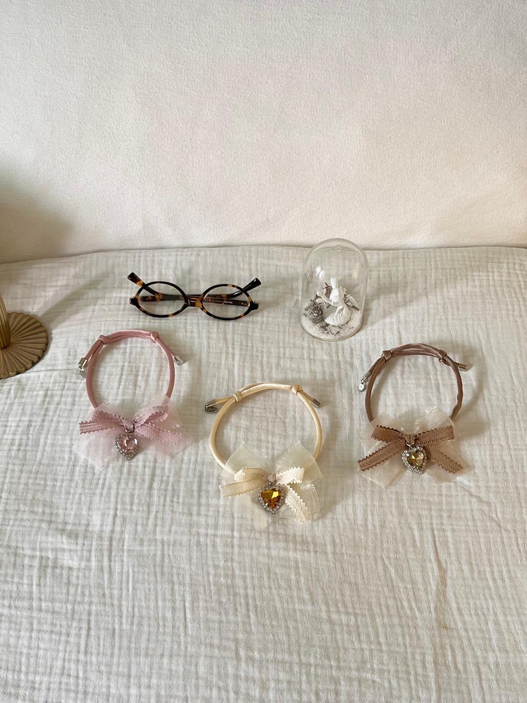 Heart lace jewelry (3color)