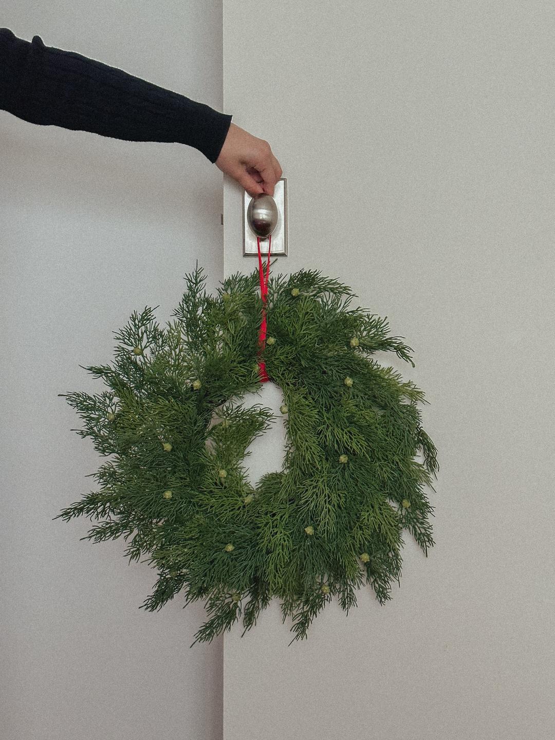 55cm 삼나무 고퀄 크리스마스 조화리스