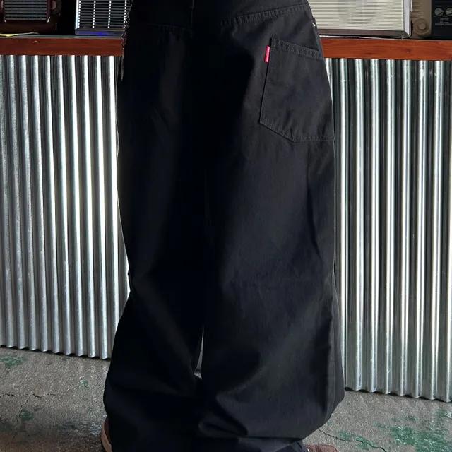 [누적판매 600장/Unisex] 와이드 턴 오버 사이드 포켓 코튼 팬츠