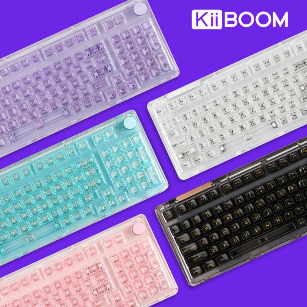 키붐 팬텀 98 투명 기계식 키보드 KiiBOOM 아크릴 무선 PHANTOM 사무실