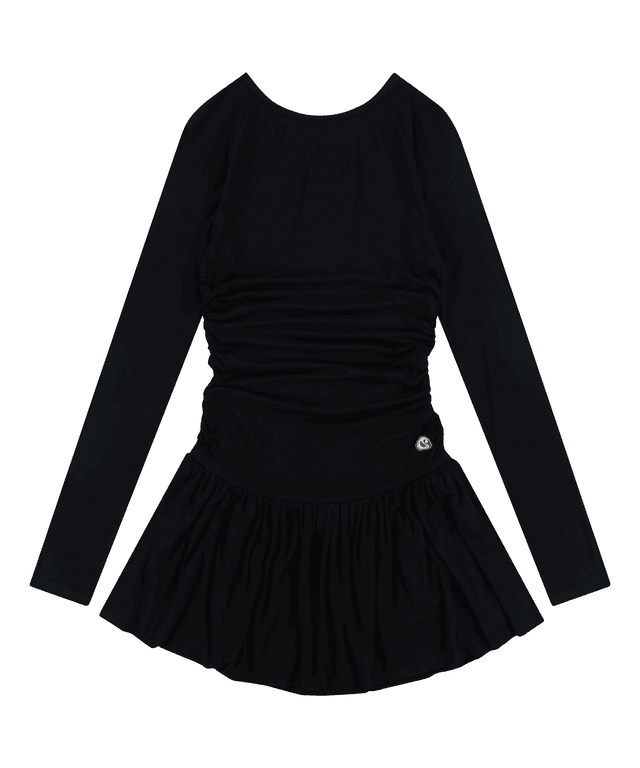 DRAPING DRESS BLACK