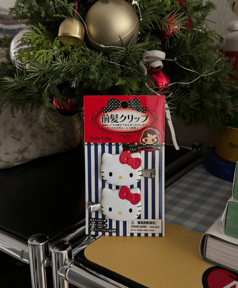 헬로키티 앞머리 집게핀