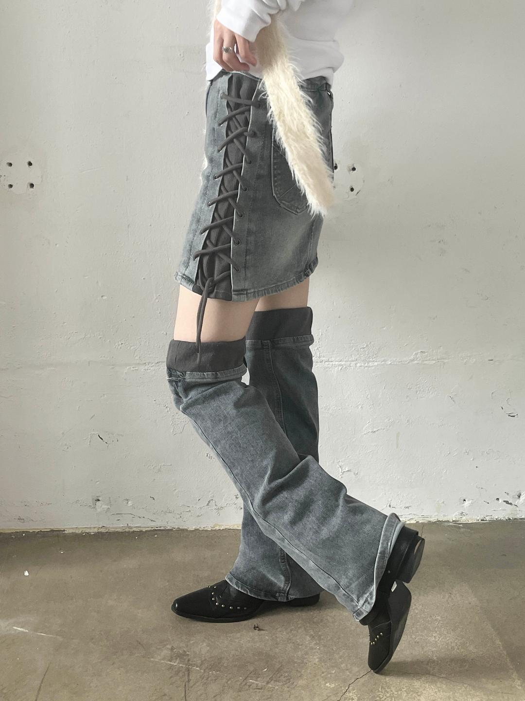 eyelet span denim (warmer set)