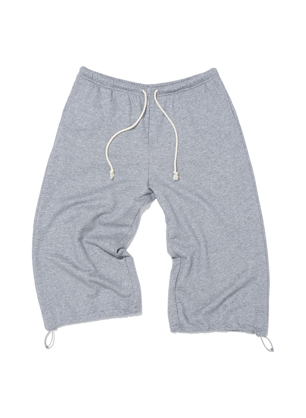 [WOMEN] PWC WIDE LEG MIDI SWEATPANTS_MELANGE