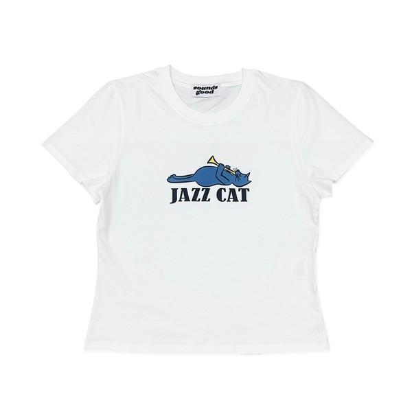 Jazz Cat Tee (Women) - White