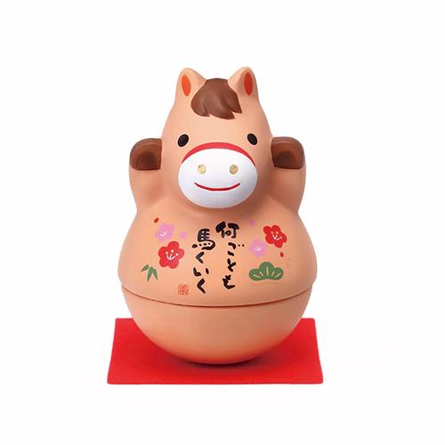 야쿠시가마 2026년 말의 해 오뚜기 용 도자기 장식