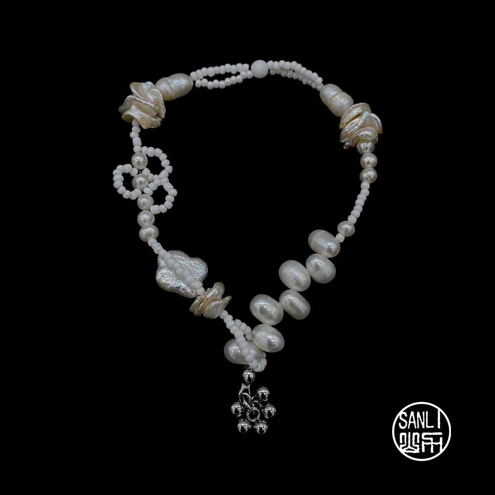 Blooming pearl bracelet