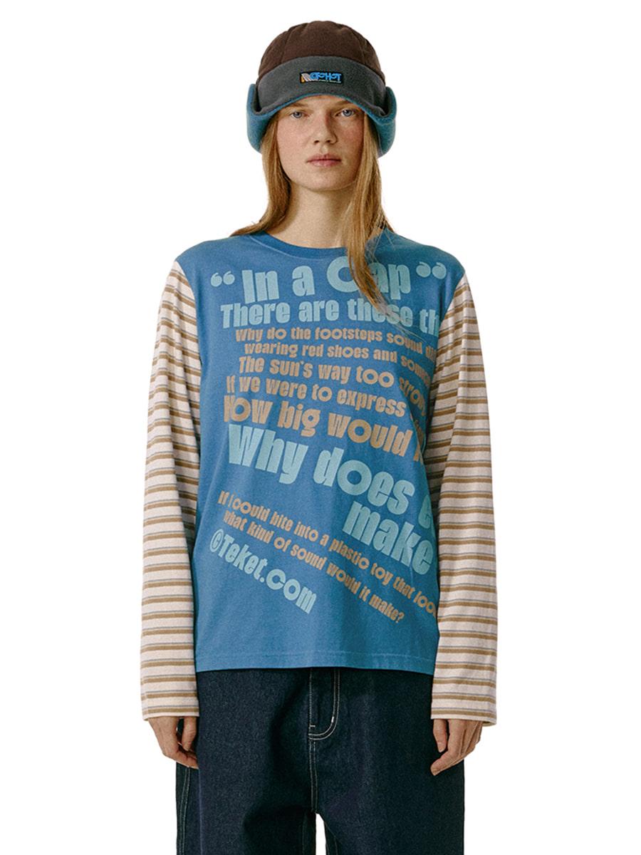Think Swell Stripe L/S Tee Blue
