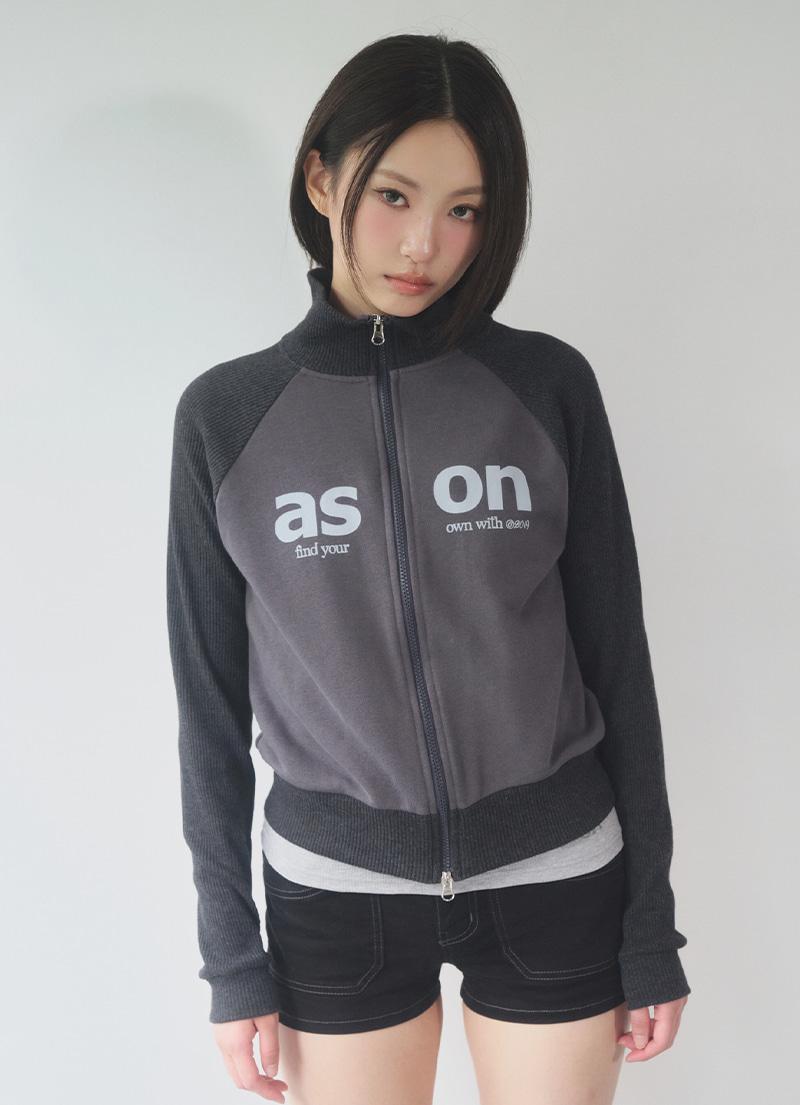 SALT ZIP-UP / CHARCOAL