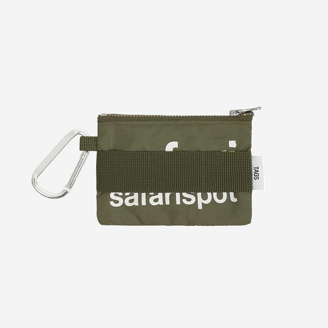 Basic Safari Keyring Card Wallet Olive
