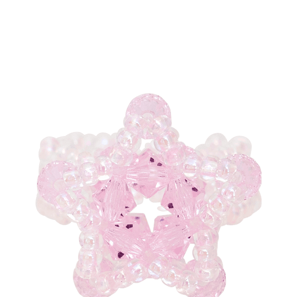 Star Beads Ring (Baby Pink)