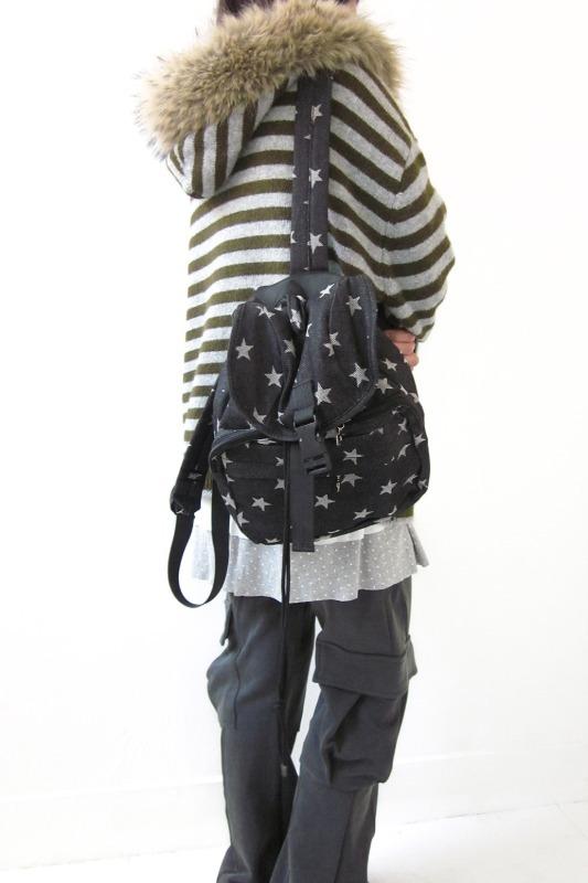 star denim backpack