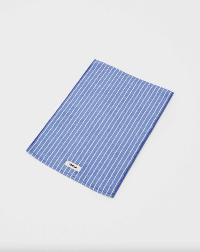 [Tekla] Bath Mats Clear Blue Stripes 테클라 배스 매트 발매트 클리어 블루 스트라이프 70x50