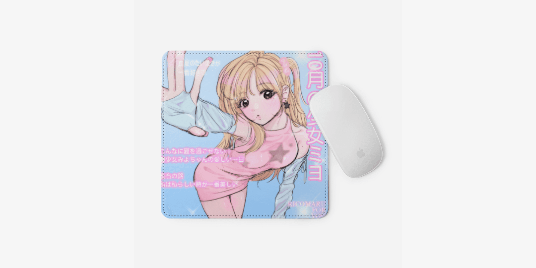 리코마루 10월의소녀 마우스패드 ㅣ 마플샵