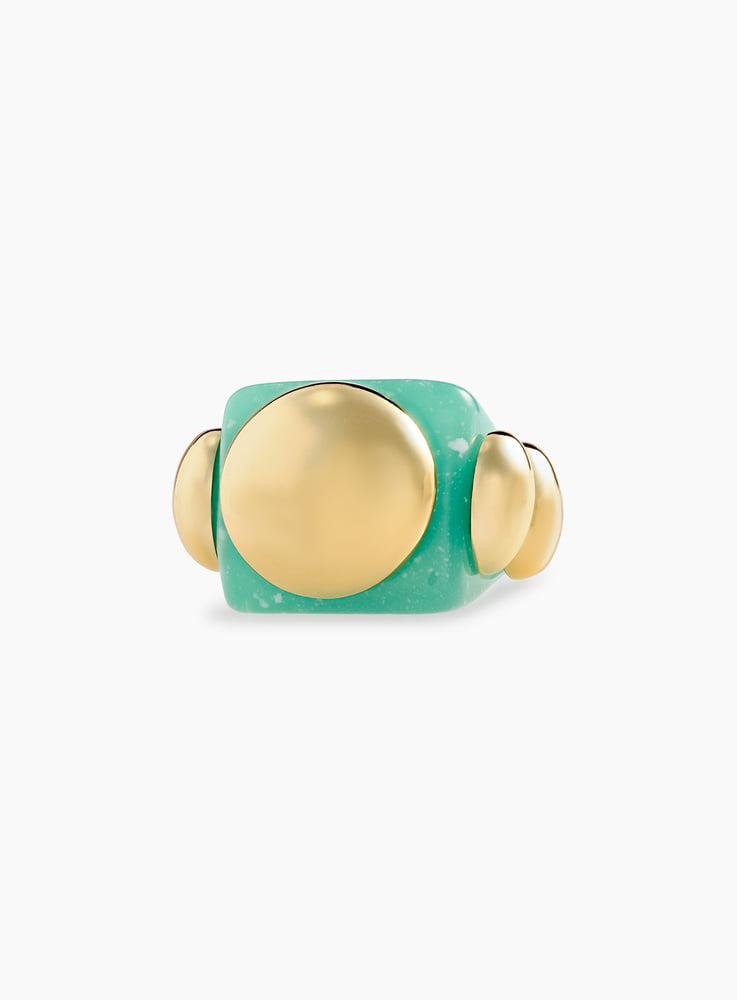 MINT ICONIC JADE RING라 만소 민트 아이코닉 제이드 링