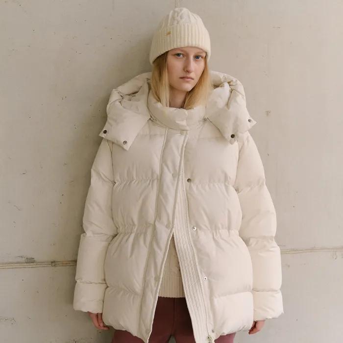 [29 LIVE]_Kellen hoody half down padding (Cream)