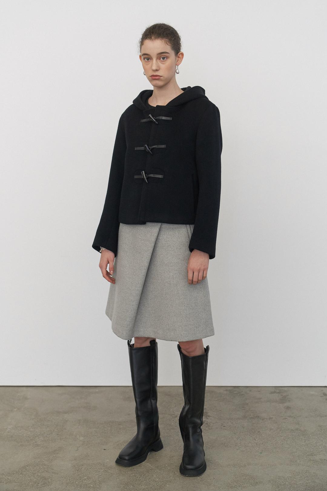 [5th-order] Sophie duffle coat (Black)