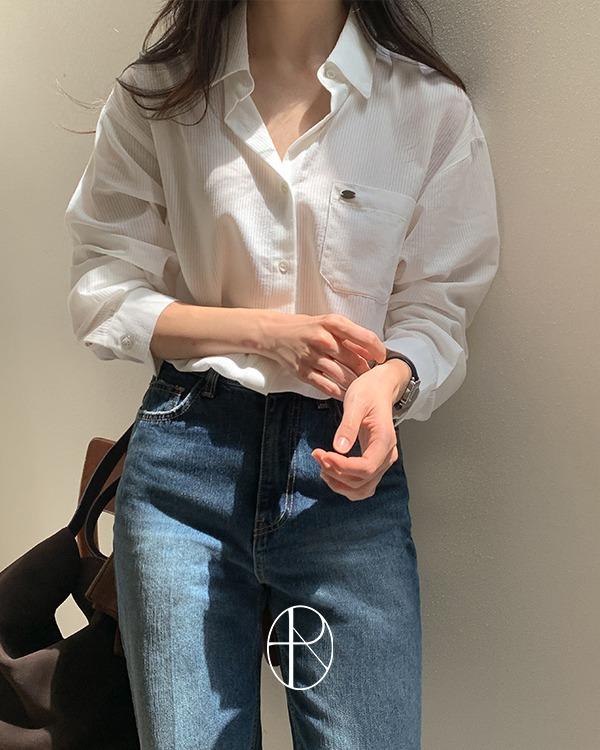 [한끗포인트][MADE] 파인 클래식 스트라이프 셔츠