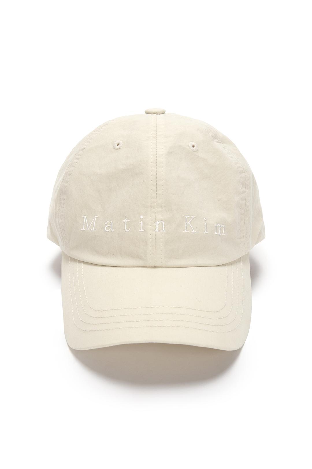MATIN TYPO BALL CAP IN BEIGE