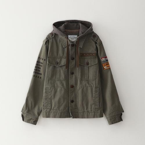 빈티지 워시드 후드 자켓