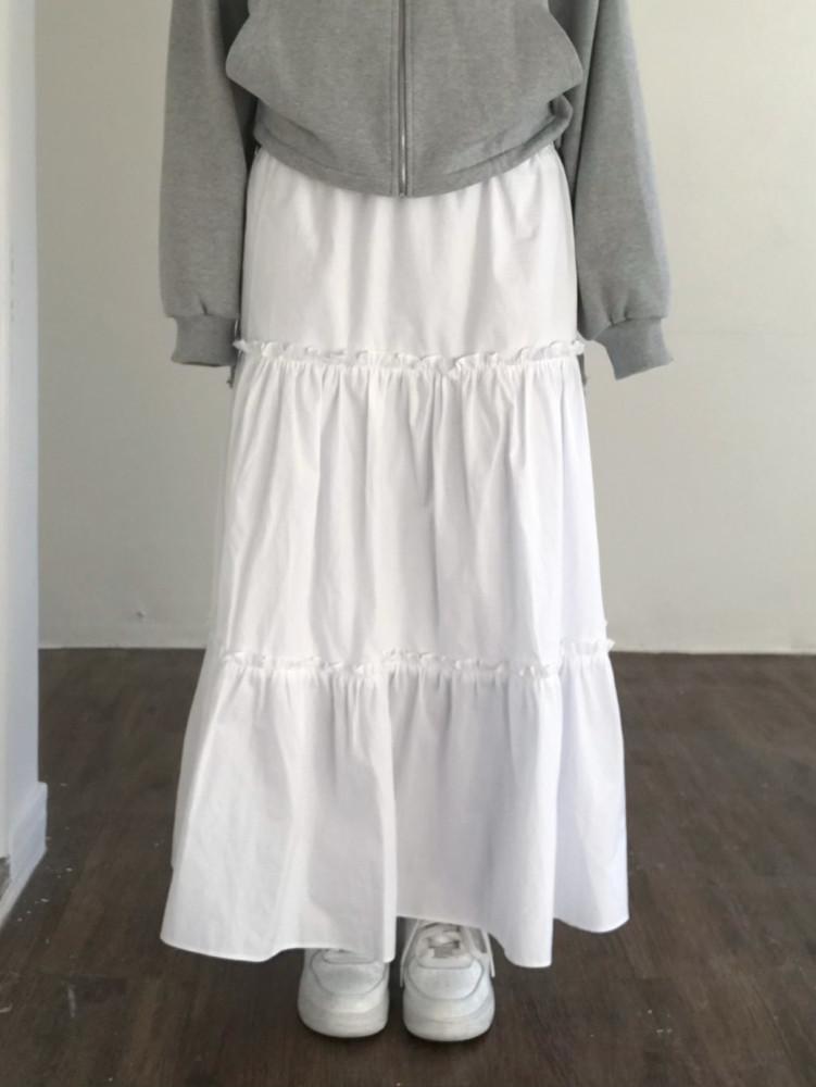 로라 캉캉 롱스커트