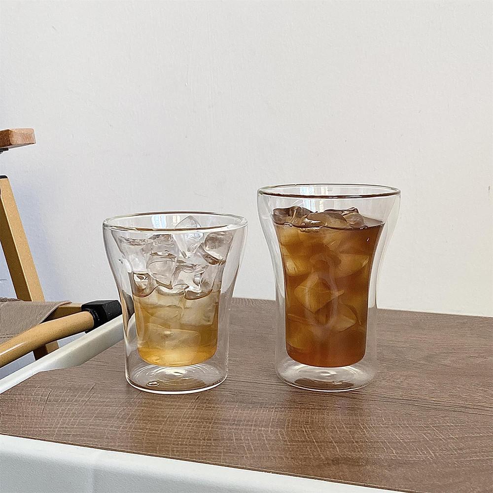 그레이스홈 이중 내열 유리컵 아이스 커피 글라스 물컵