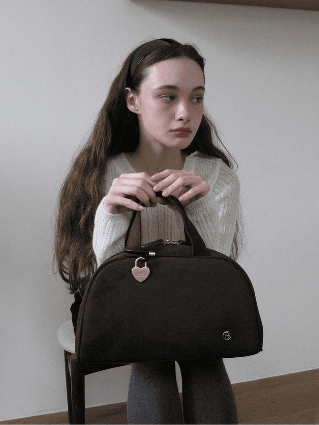 [12/2입고] omelet bag (suede dark brown)