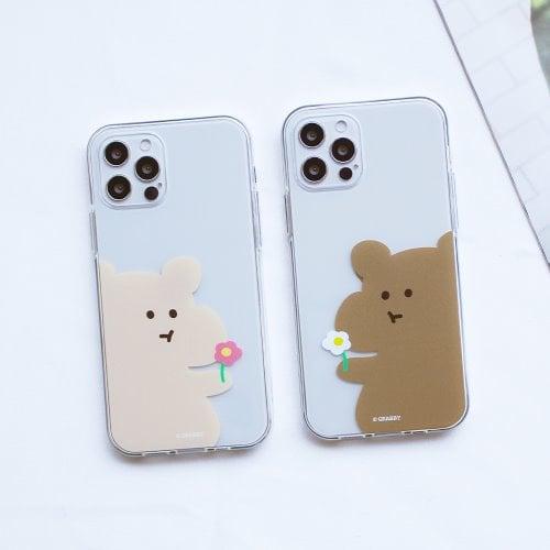 베어베어 플라워 케이스(UV 젤리)