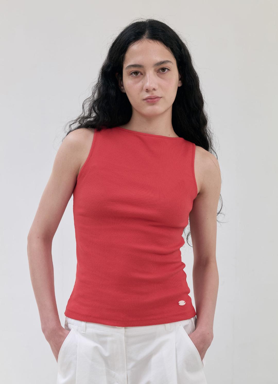25SS KATE TANK TOP / RED