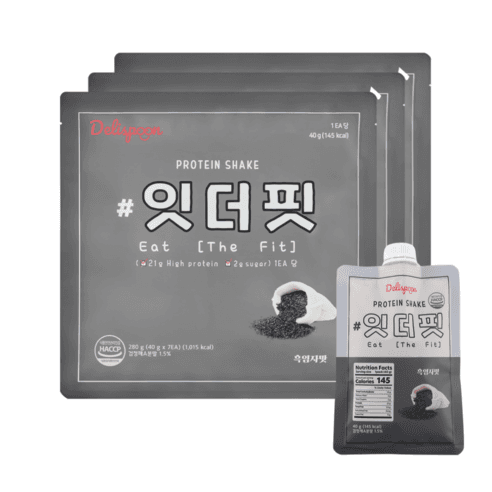델리스푼 잇더핏 단백질 쉐이크 3주플랜 흑임자맛 - 쉐이크/영양/선식 | 쿠팡