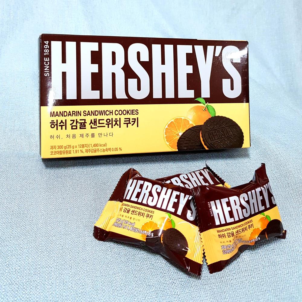 허쉬 감귤 녹차 샌드위치 쿠키 (제주도 내 판매 전용)