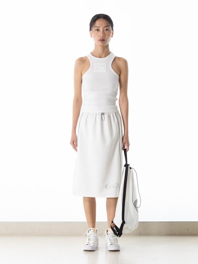 Light Line Skirt White