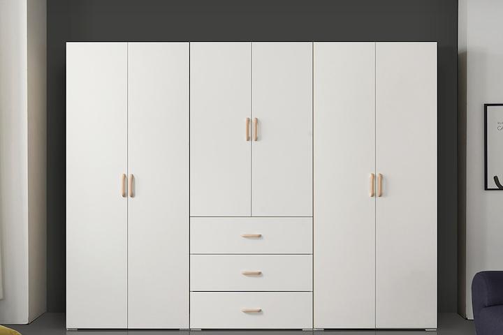 이음 2400 장롱세트DCD(옷장+3서랍옷장+이불장)